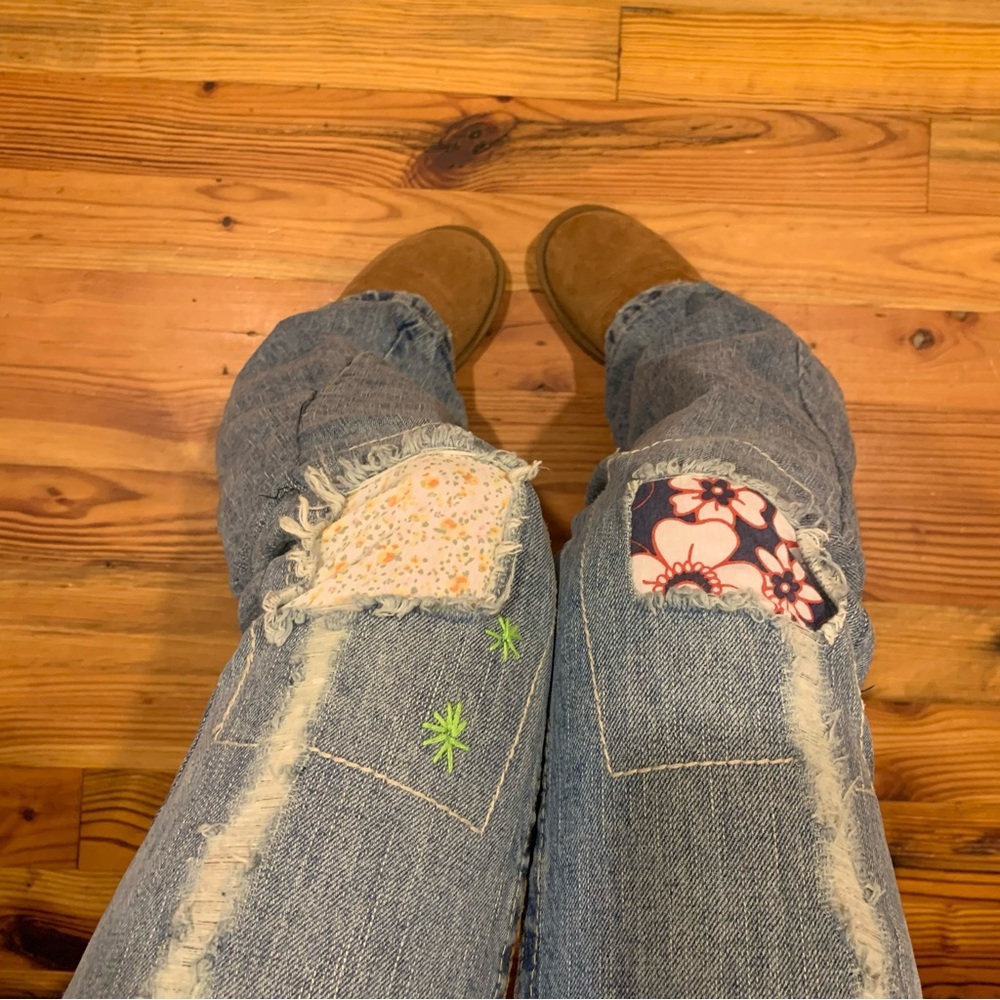 True Religion patchwork jeans size 27